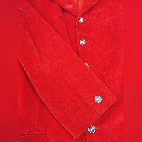 Versace Jeans Velvet Blazer Jacket Medusa  SZ Small Men's Vintage Authentic - Picture 10 of 16